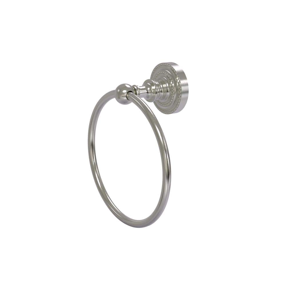 Satin Nickel 6-Inch Wall Mounted Towel Ring