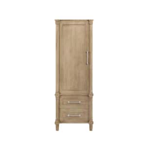 Aberdeen 20.71 in. W x 14.40 in. D x 60 in. H Single Door Linen Cabinet in Antique Oak