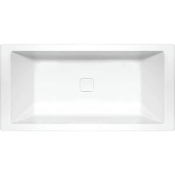Hydro Systems Versailles 72 in. x 36 in. Rectangular Drop-In Bathtub in Biscuit
