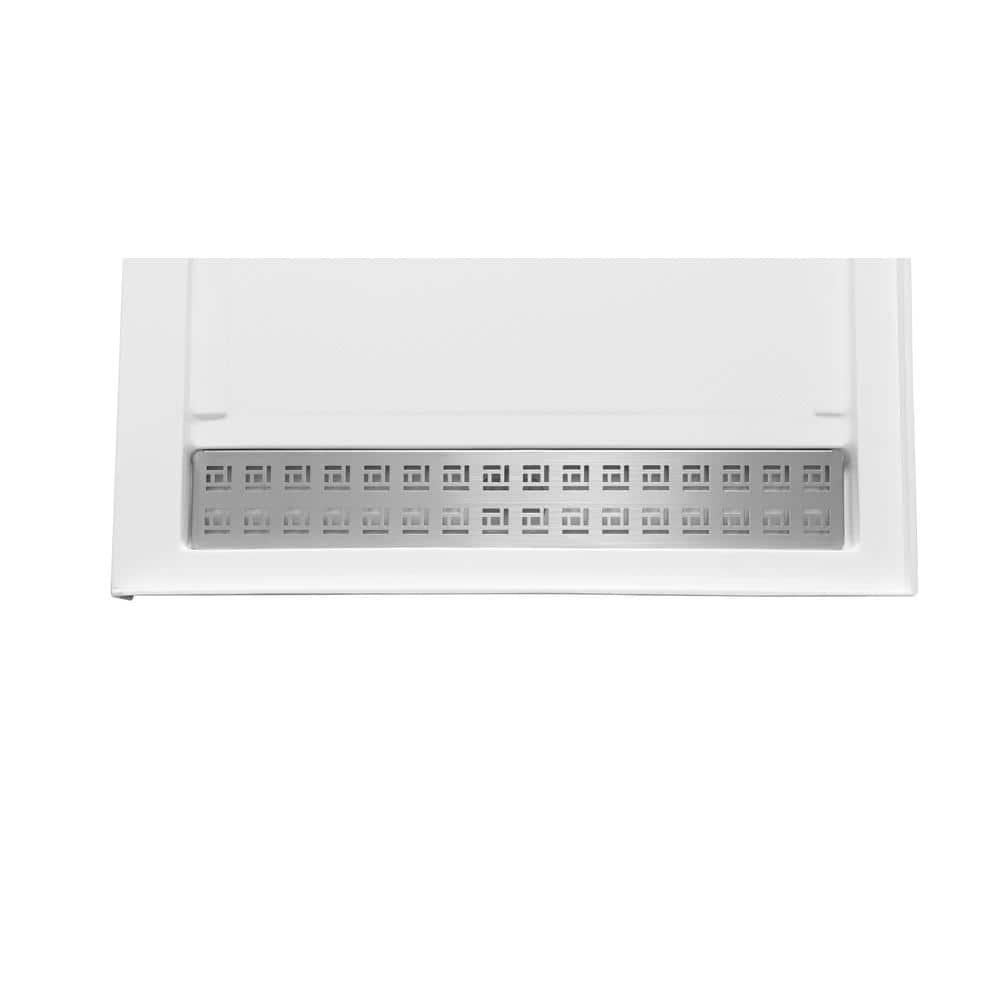 White Acrylic 60'' x 36'' Rectangle Shower Base