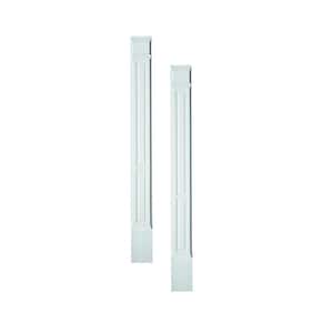 2-1/2 in. x 7 in. x 90 in. Primed Polyurethane Double Panel Pilaster Moulding with Plinth Block