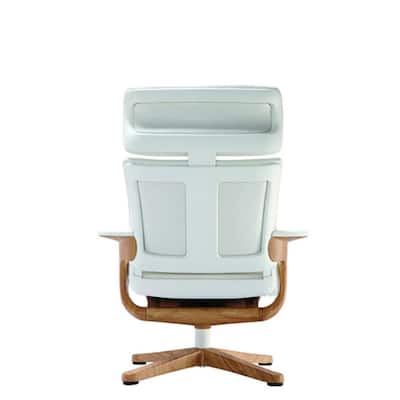 Zabrina White Leather Chair