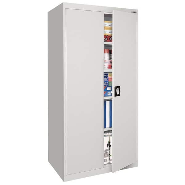 Elite Series Steel Freestanding Garage Cabinet in Dove Gray (36 in. W x 72 in. H x 24 in. D)