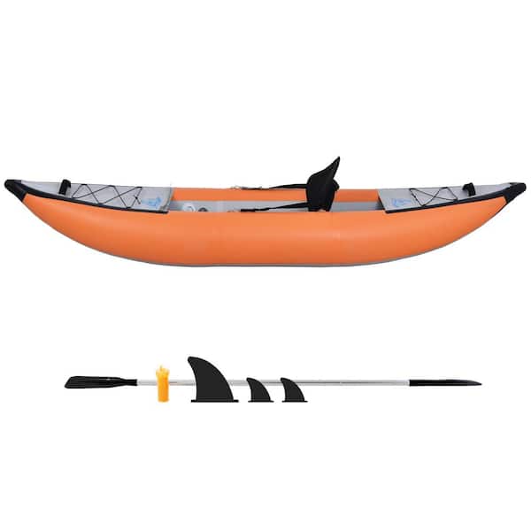 Rafting Inflatable Canoe Fishing Boat Portable Water Sports With Paddle Air  Pump 2 People Rowing Boat Orange - AliExpress