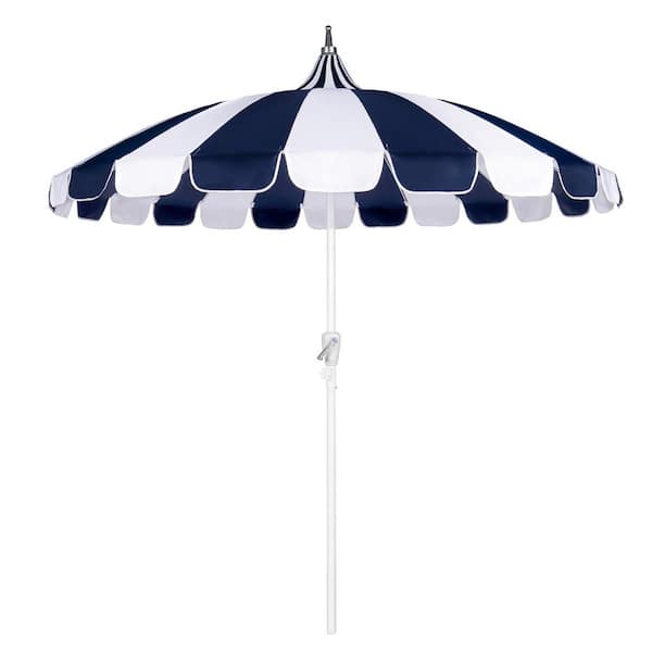8 ft. Pagoda Outdoor Market Umbrella in Blue