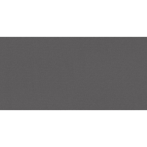 Unbranded Fusion Collection Hessian Effect Texture Charcoal Matte Finish Non-Pasted Vinyl Non-Woven Wallpaper Roll