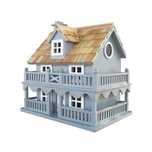 Novelty Cottage Birdhouse (Blue)