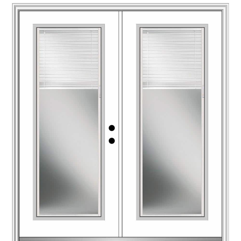 MMI Door 64 In. X 80 In. Internal Blinds Left-Hand Inswing Full Lite ...