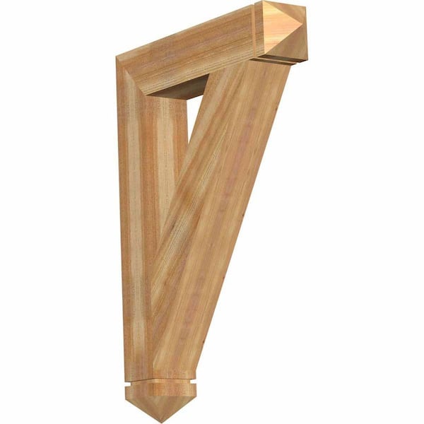 Ekena Millwork 6 in. x 44 in. x 32 in. Western Red Cedar Traditional Arts and Crafts Rough Sawn