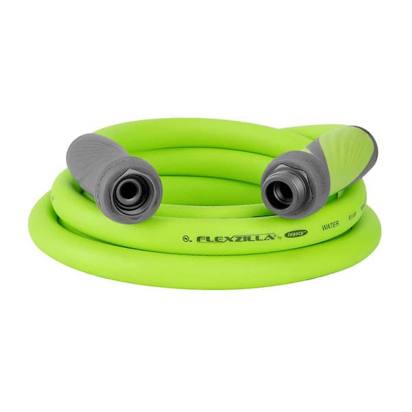 Flexzilla Color Series 5/8 in. x 10 ft. 3/4 in. 11-1/2 GHT Fittings Garden Lead-in Hose with SwivelGrip