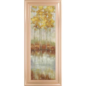 "Reflections Il" By Allison Pearce Framed Print Abstract Wall Art 42 in. x 18 in.