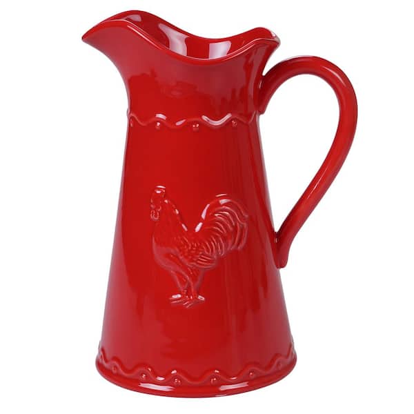 Certified International Homestead Rooster Multi-Colored 3 oz. Pitcher