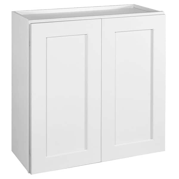 Brookings Solid Wood Ready to Assemble Shaker 12 in. x 36 in. x 36 in. 2 Door Wall Kitchen Cabinet W3636 in White