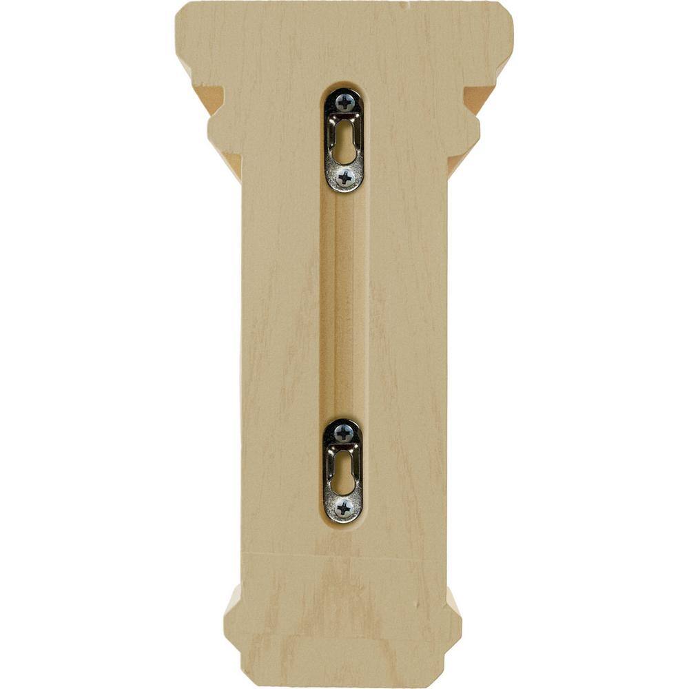 Medium Maple Woodruff Hand-Carved Wood Corbel, 10" Height