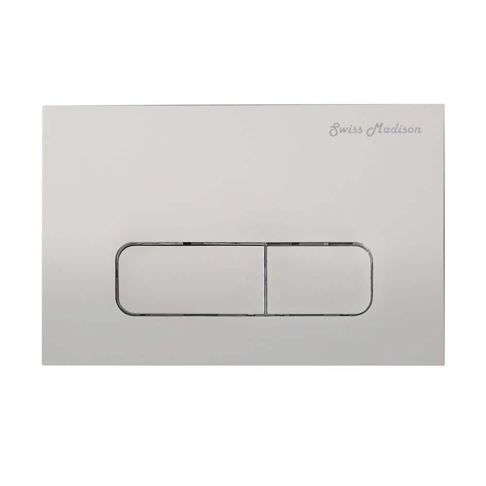 Wall Mount Dual Flush Actuator Plate with Rectangle Push Buttons, Matte Chrome price history on PriceWatchPro