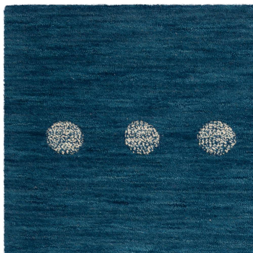 Himalaya Blue Hand-Knotted Wool 4' x 6' Area Rug