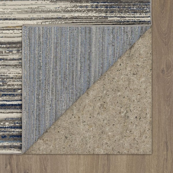 Mohawk Home Banner Grey/Dark Blue 2 ft. x 2 ft. 11 in. Area Rug