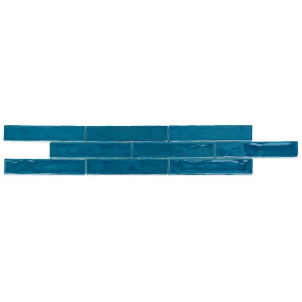 南*ス様 house on the hill S/S Tee (Tile) 10 Ivy Hill Tile Newport Teal 2 in. x 10 in. x 11mm Polished