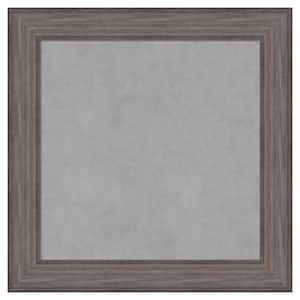 Country Barnwood 25 in. x 25 in. Framed Magnetic Board