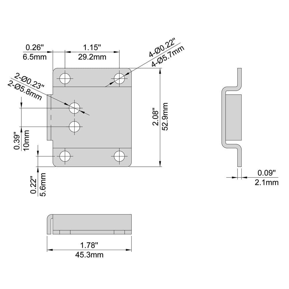 Zinc Plated Steel Self-Latching Gate Door Hardware