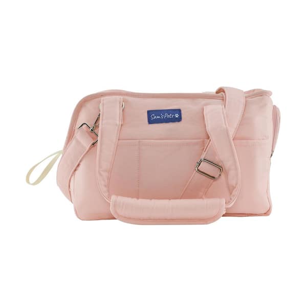 Sam's Pets - Teddy 14.5 in. Dog and Cat Carrier Bag in Light Pink