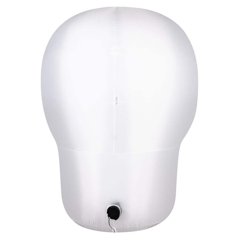 60-Inch Multicolor Inflatable Skull with Red LED Eyes