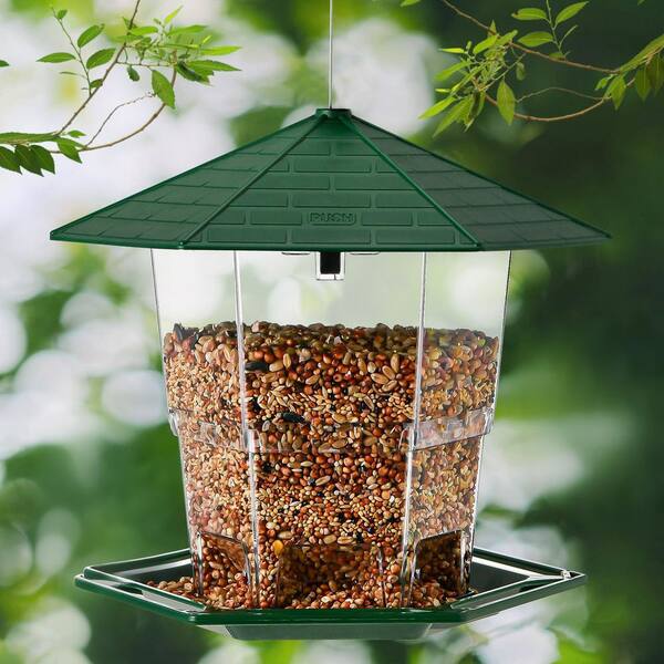 OGETFUUR 7.8 in. Plastic Bird Feeders for Outdoors Hanging Bird