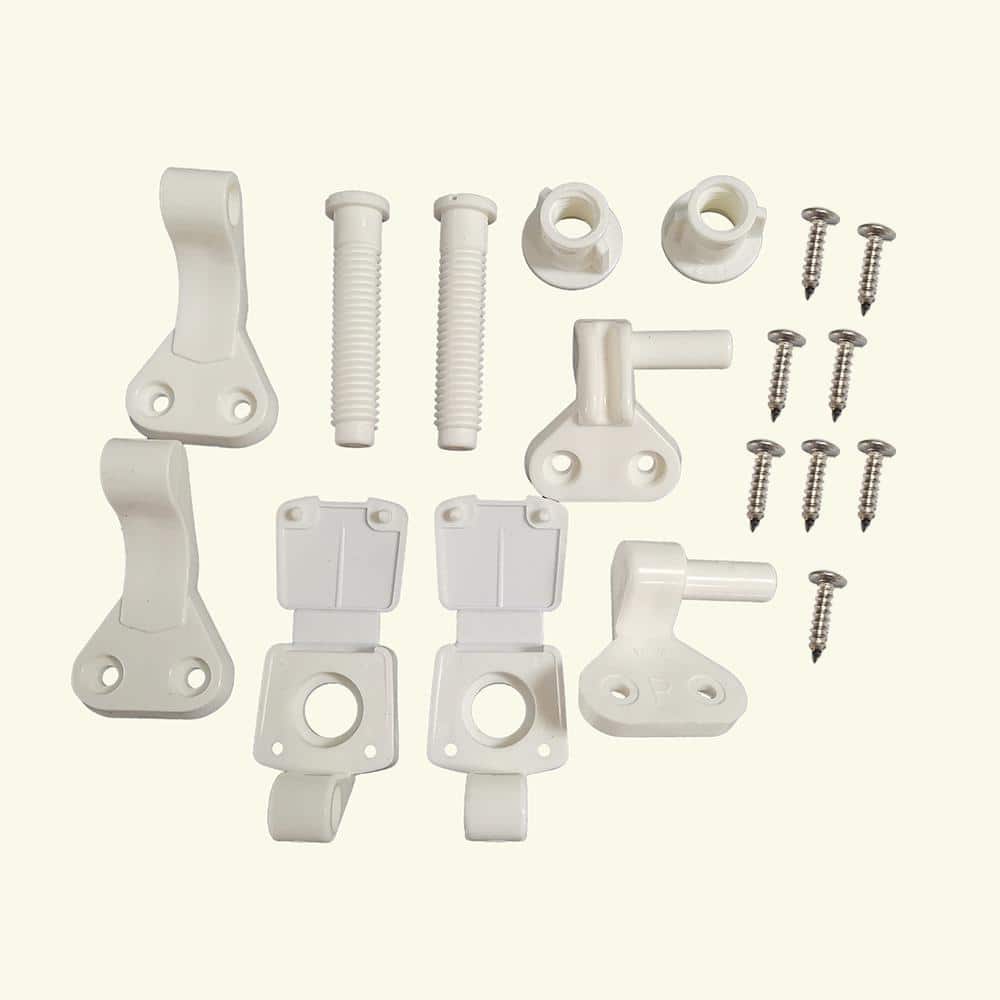 for Family Home ABS Plastic Toilet Replacement Parts Black Rubber Nuts Screw Fixings Stainless Steel Lavatory Seat Bolt Toilet Seat Hinges