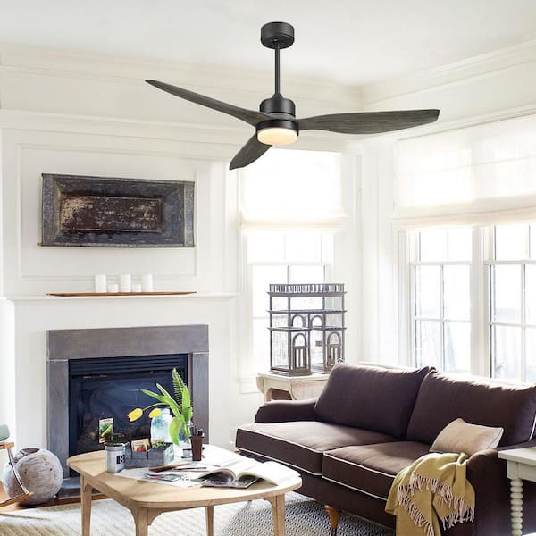 52 in. Modern Integrated LED Ceiling Fan with Remote Perfect for Living Room, Bedroom, Dining Room
