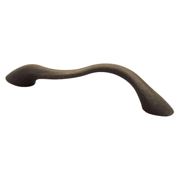 Liberty Fusilli 3-3/4 in. (96mm) Center-to-Center Distressed Oil Rubbed Bronze Wavy Drawer Pull