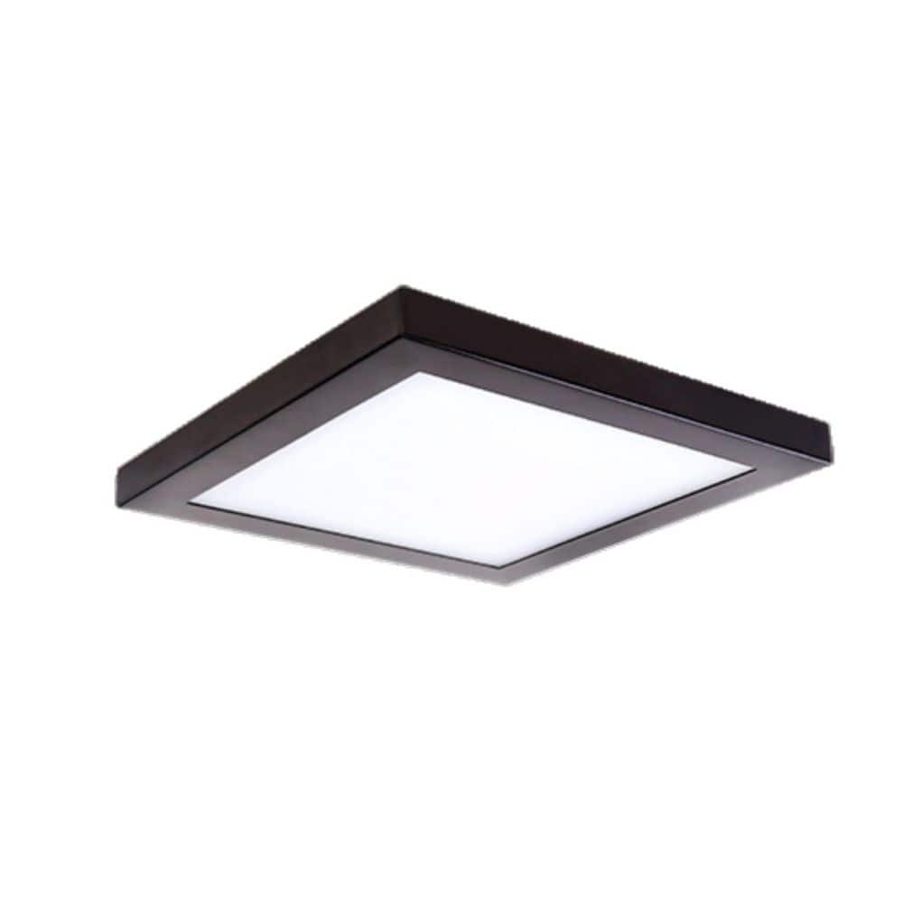 10 in. 1-Light Black Platter Selectable LED Flush Mount 2700K/3000K/3500K/4000K/5000K price history on PriceWatchPro