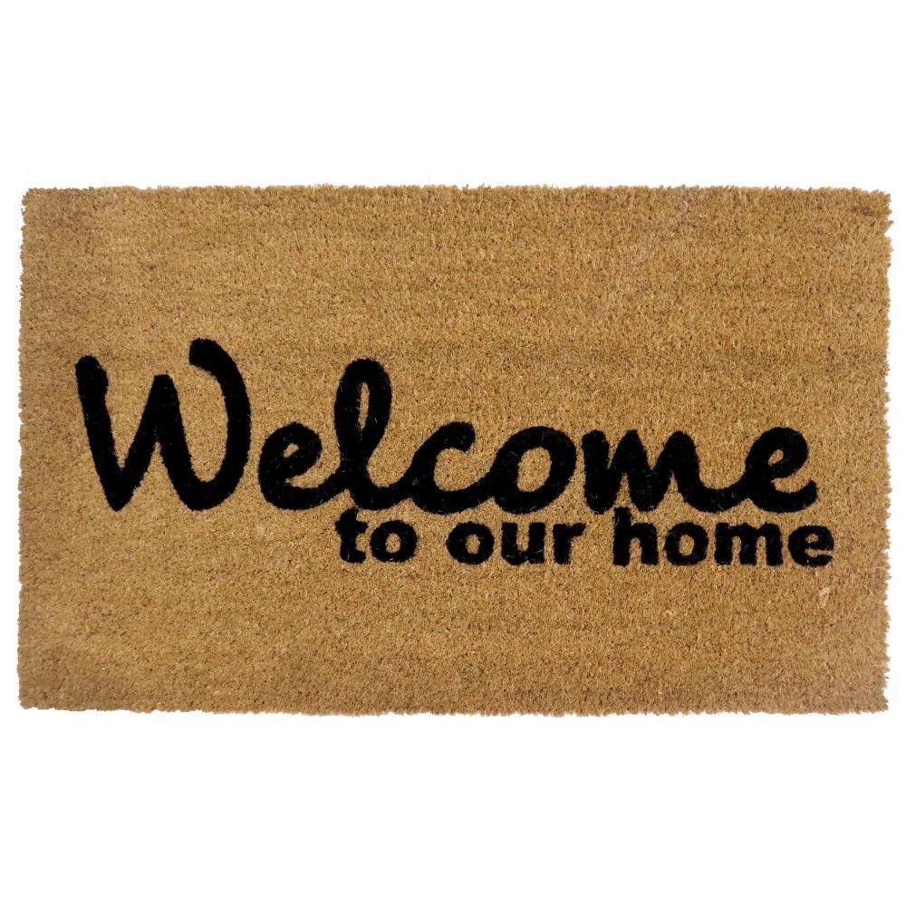 "Heavy Duty Doormat with Non Slip PVC Baking Embossed Design Floor Mat for Entryway 18x30"", Welcome to Our Home" price history on PriceWatchPro