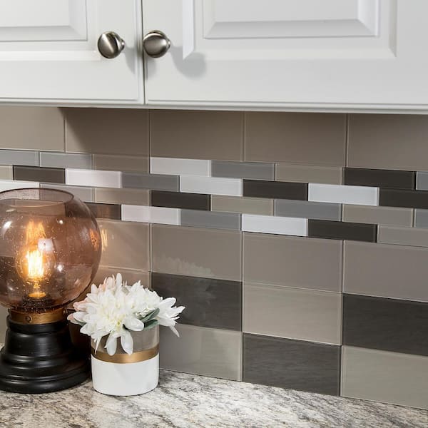 Peel and Stick Matted Glass Backsplash Tiles - Aspect