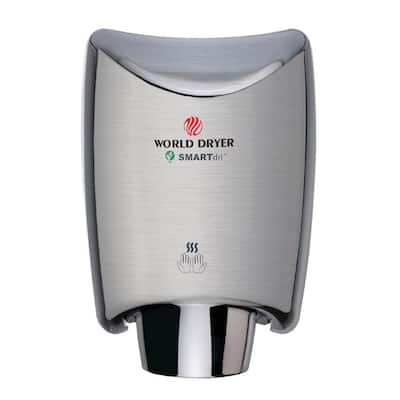 SMARTdri Electric Hand Dryer, High Efficiency and Speed, Antimicrobial Technology, 110-120V, Brushed Stainless Steel