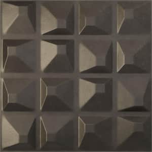 19 5/8 in. x 19 5/8 in. Tristan EnduraWall Decorative 3D Wall Panel, Weathered Steel (12-Pack for 32.04 Sq. Ft.)