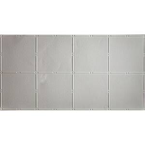 2 ft. x 4 ft. Glue Up Tin Ceiling Tile in Matte White