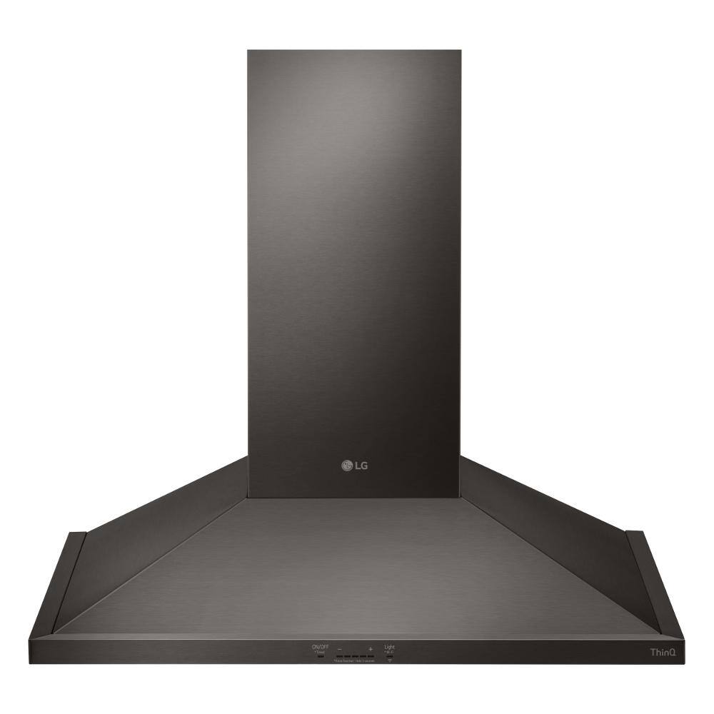 LG Electronics 30 in. Smart Wall Mount Range Hood with LED Lighting in Black Stainless Steel