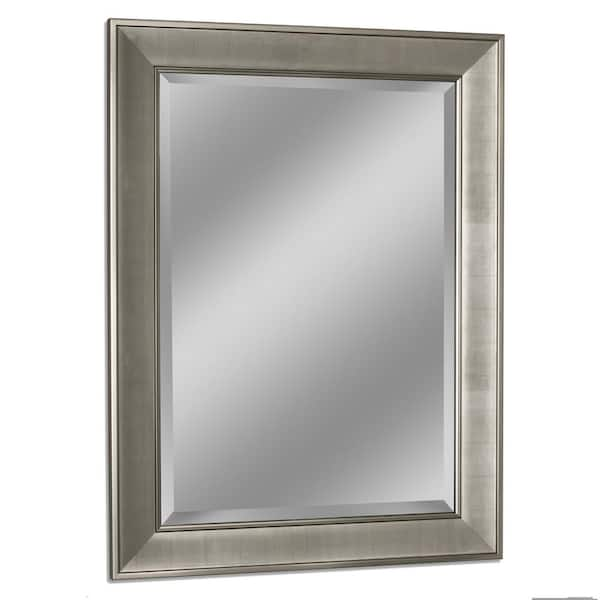 Brushed on sale nickel mirror