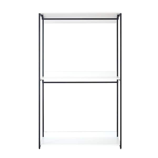 Klair Living Fiona 47 in. W White Freestanding Wood Closet System Tower