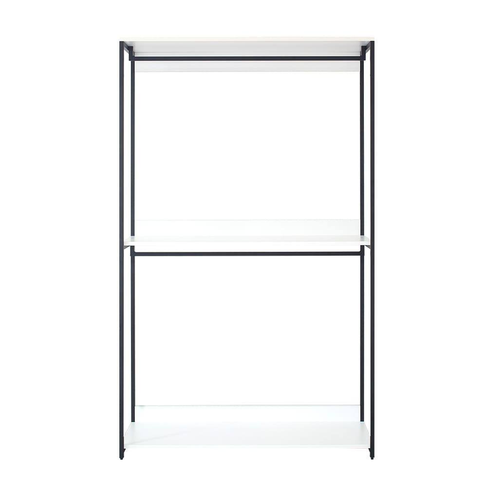 Aubree 47 W Closet System Dotted Line Finish: White