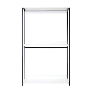 Fiona 47 in. W White Freestanding Wood Closet System Tower