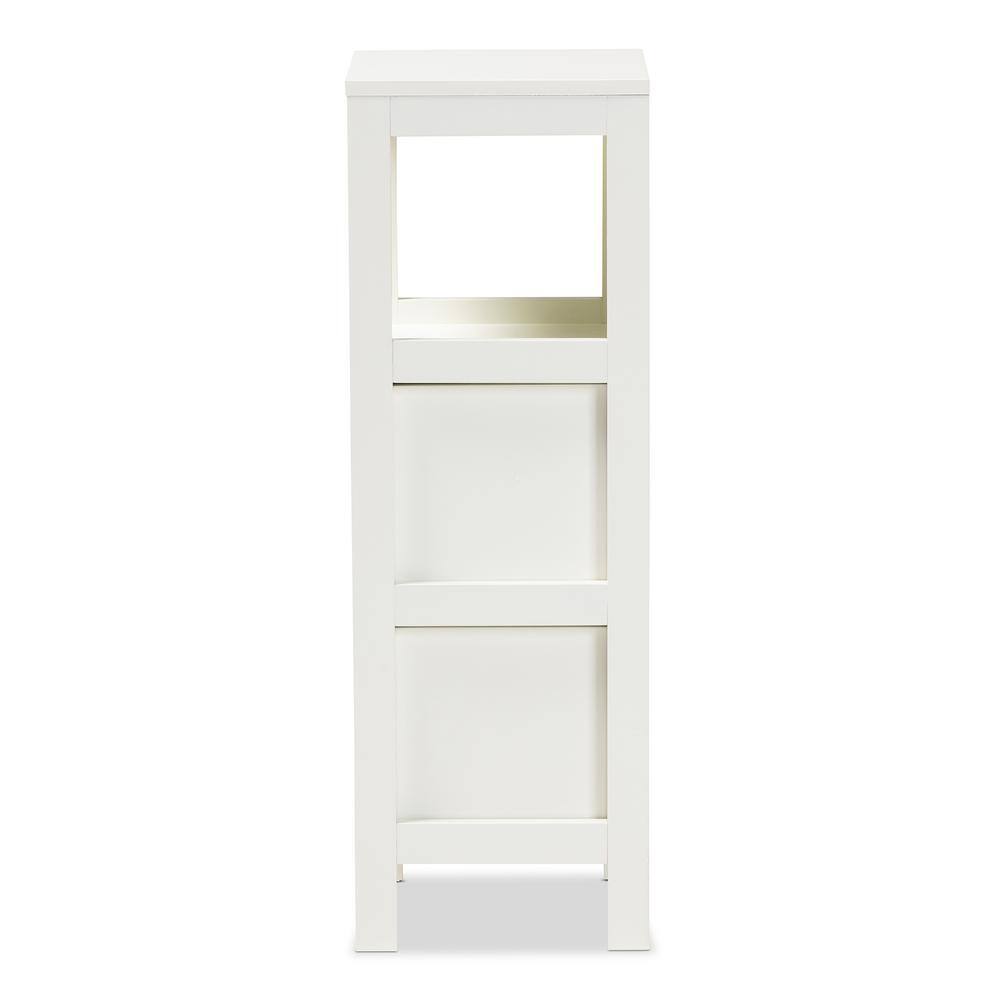 Reuben White Wood 2-Drawer Storage Cabinet