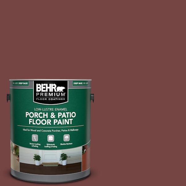 BEHR PREMIUM 1 gal. #S130-7 Cherry Cola Low-Lustre Enamel Interior/Exterior Porch and Patio Floor Paint