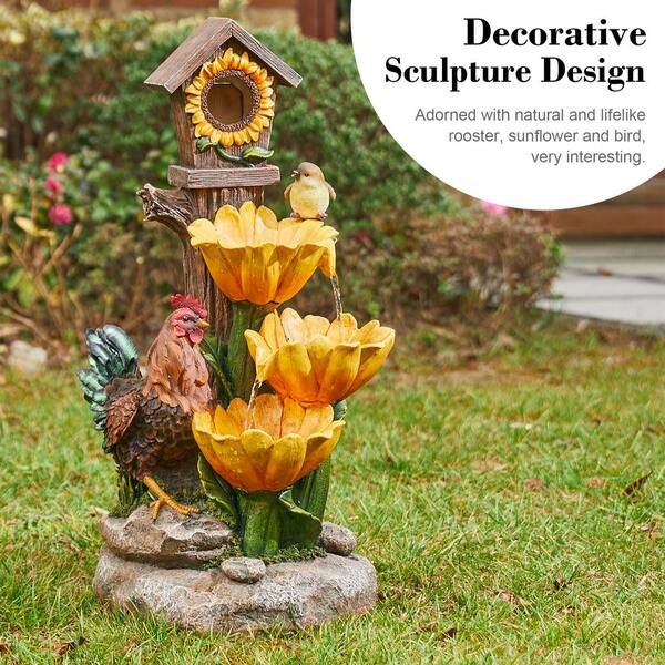 Outdoor - Garden - Patio - Scrub Brush - Clean and Remove Build Up - Deck  Brush - Bird Bath - Fountain - Garden Statues - Gnomes - Concrete Cleaner 