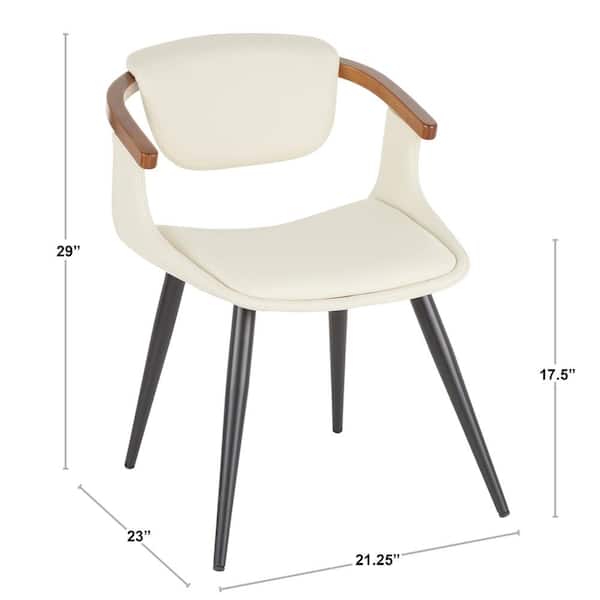 Lumisource Oracle Mid Century Modern, Mid Century Modern Dining Chairs White
