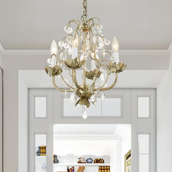 Belbrook 4 Light Winter Gold Chandelier