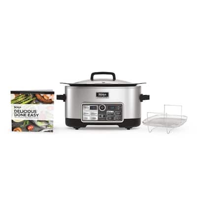 Auto-iQ 6 Qt. Silver Electric Multi-Cooker with Built-In Timer and Programmable Settings (CS960)