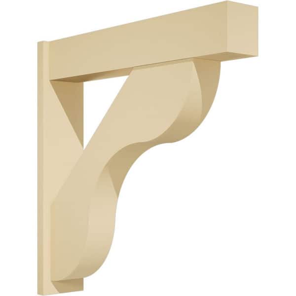 Ekena Millwork Carmel 7 in. W x 36 in. H x 36 in. D Signature Urethane Polyurethane Outlooker with Block Ends