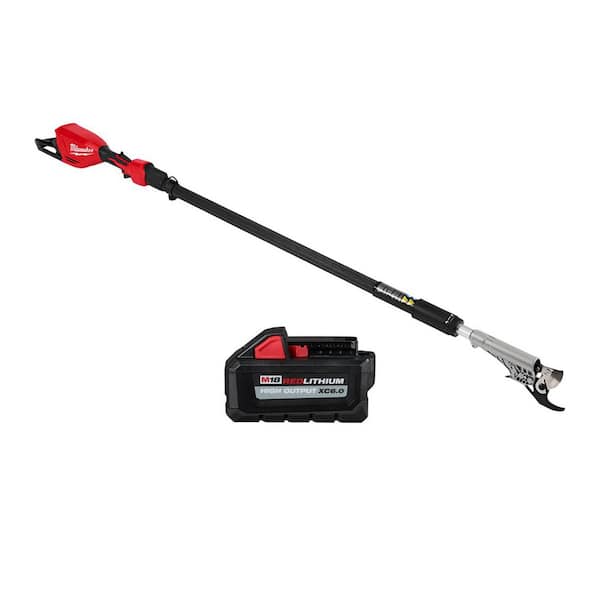 M18 Brushless 18-Volt Lithium-Ion Cordless Telescoping Pole Pruning Shears Saw, M18 High Output 6.0 Ah Battery