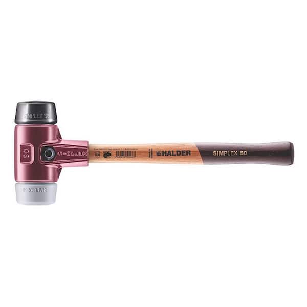 Halder 2.5 lbs. Simplex 50 Mallet with Black Rubber and Grey Rubber Non-Marring Inserts
